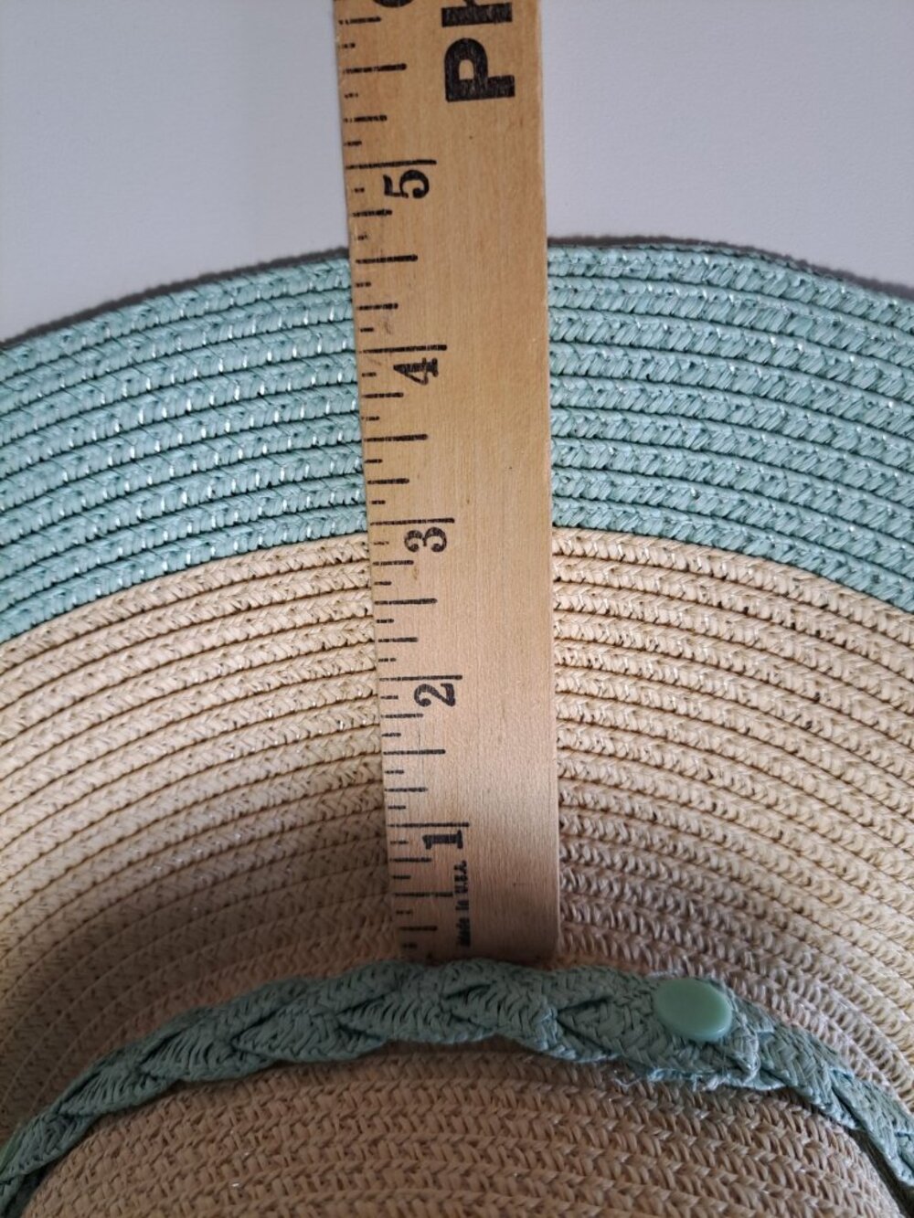 New Culturefly Wide Brim Sun Derby Hat Two-Tone Straw Hat Braided Accent Band - Picture 9 of 12